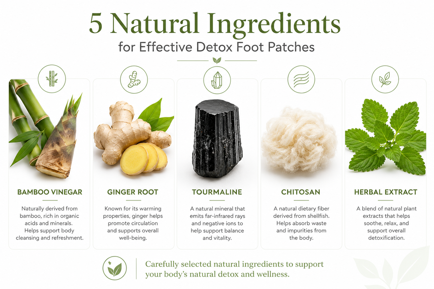 Detox Foot Patch – 10 Patches | Better Sleep, Remove Body Toxins | Natural Bamboo Vinegar